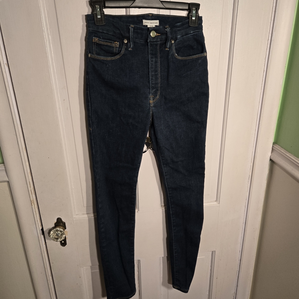 Good American Dark Blue Skinny Jeans